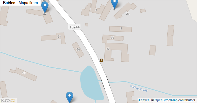Bačice - mapa firem