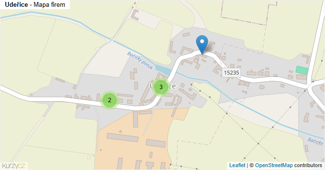 Udeřice - mapa firem