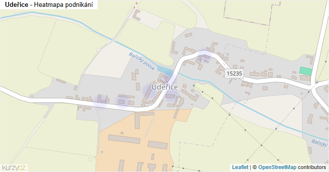 Udeřice - mapa podnikání