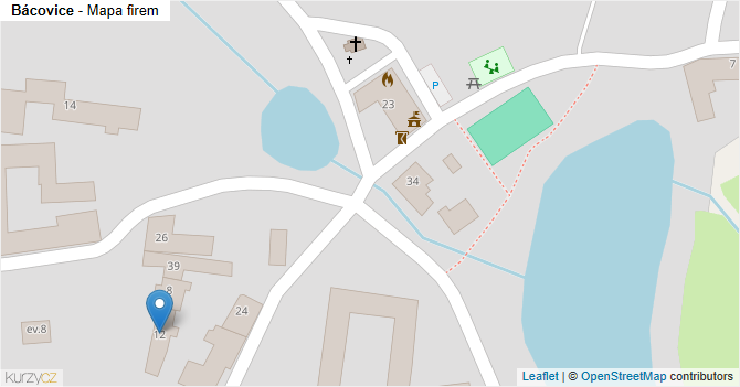 Bácovice - mapa firem