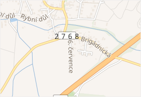 6. července v obci Bakov nad Jizerou - mapa ulice