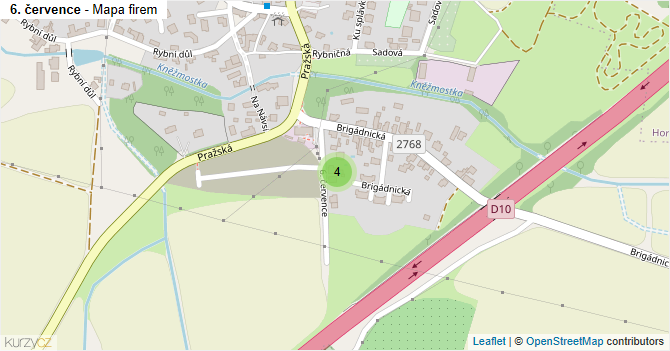 6. července - mapa firem
