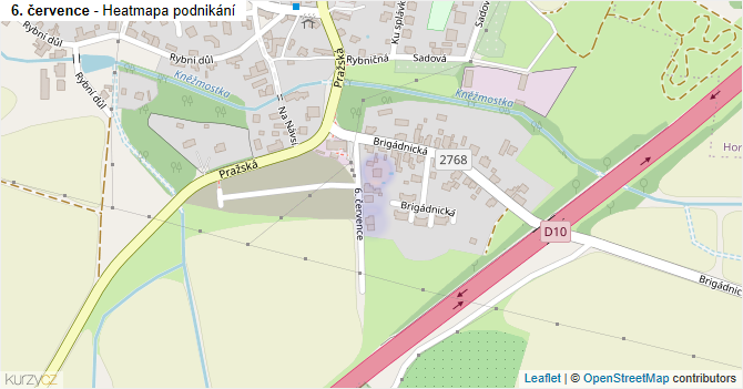 6. července - mapa podnikání