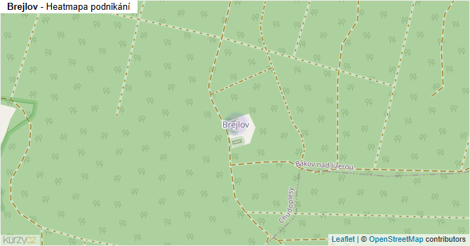 Brejlov - mapa podnikání