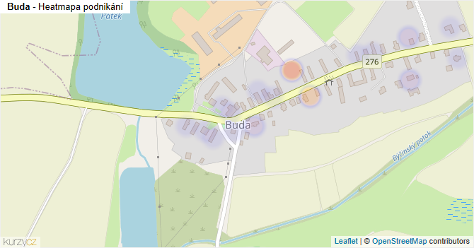 Buda - mapa podnikání