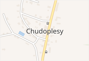 Chudoplesy v obci Bakov nad Jizerou - mapa části obce