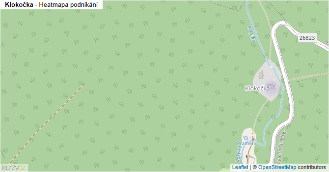 Klokočka - mapa podnikání