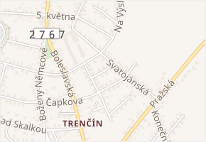 Krátká v obci Bakov nad Jizerou - mapa ulice