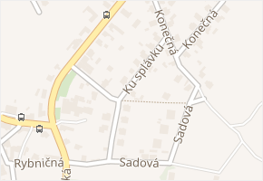 Ku splávku v obci Bakov nad Jizerou - mapa ulice