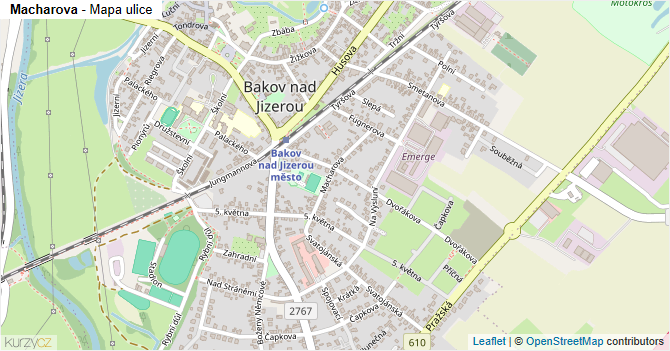 Macharova - mapa ulice