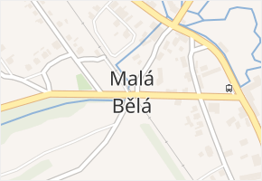 Malá Bělá v obci Bakov nad Jizerou - mapa části obce