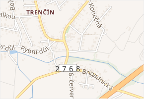 Rybničná v obci Bakov nad Jizerou - mapa ulice