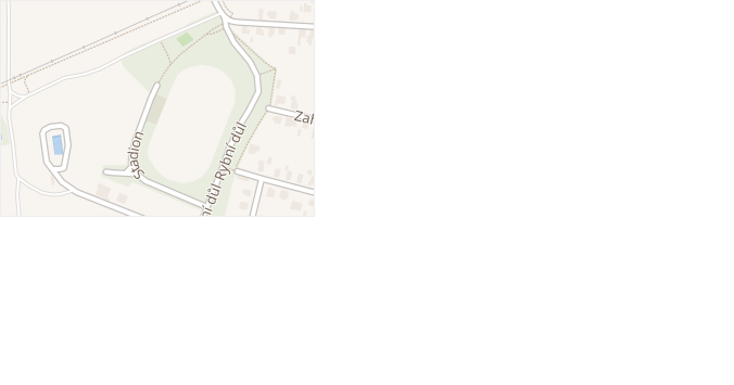 Stadion v obci Bakov nad Jizerou - mapa ulice