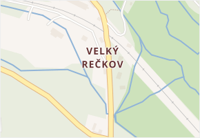 Velký Rečkov v obci Bakov nad Jizerou - mapa části obce