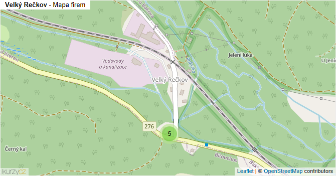 Velký Rečkov - mapa firem