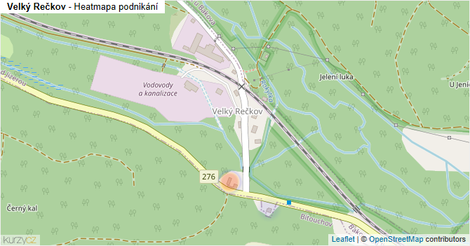 Velký Rečkov - mapa podnikání