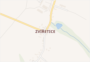 Zvířetice v obci Bakov nad Jizerou - mapa části obce