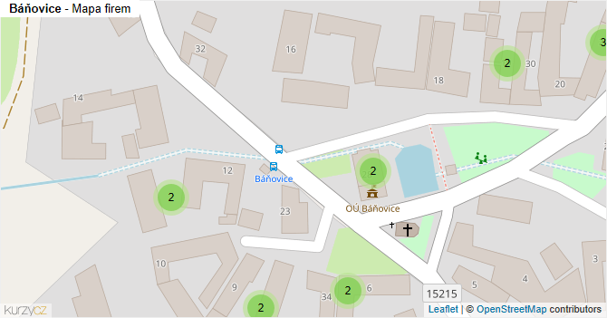 Báňovice - mapa firem