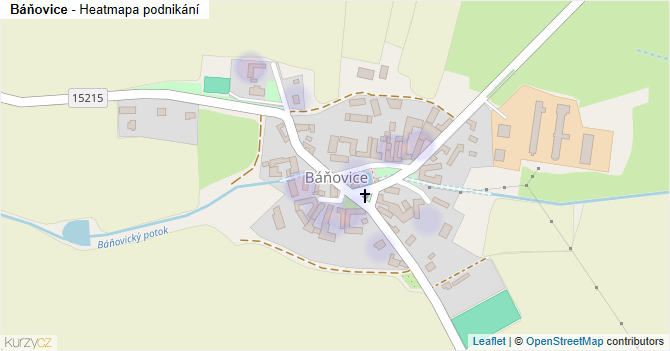 Báňovice - mapa podnikání