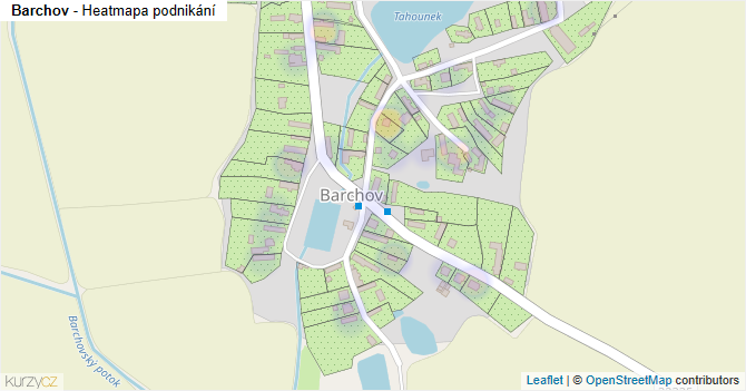 Barchov - mapa podnikání