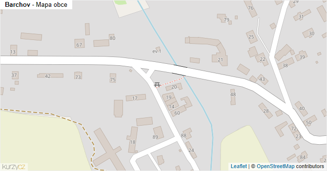 Barchov - mapa obce