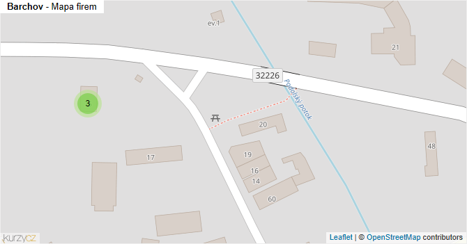 Barchov - mapa firem