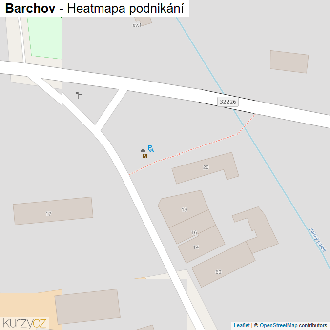 Mapa Barchov - Firmy v obci.