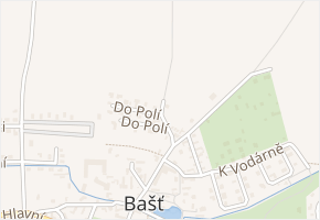 Do Polí v obci Bašť - mapa ulice
