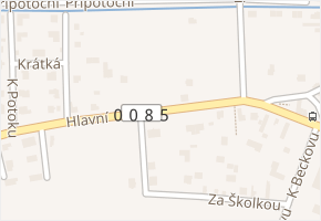 Hlavní v obci Bašť - mapa ulice