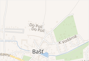 Horka v obci Bašť - mapa ulice
