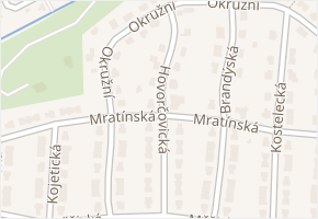 Hovorčovická v obci Bašť - mapa ulice