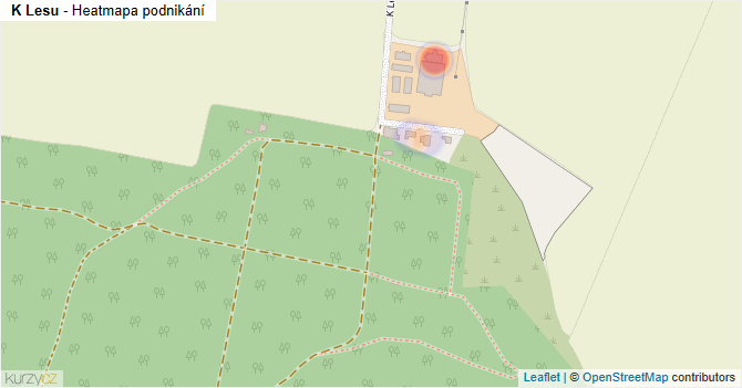 K Lesu - mapa podnikání