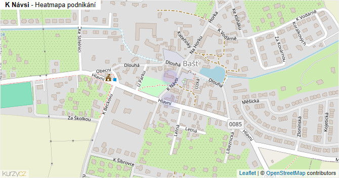 K Návsi - mapa podnikání