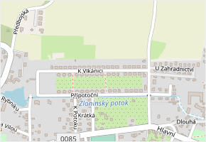 K Vlkánici v obci Bašť - mapa ulice