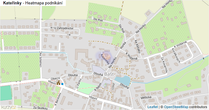 Kateřinky - mapa podnikání