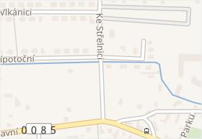 Ke Střelnici v obci Bašť - mapa ulice