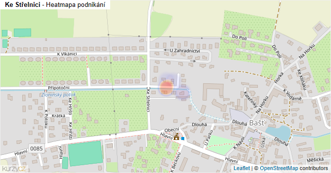 Ke Střelnici - mapa podnikání
