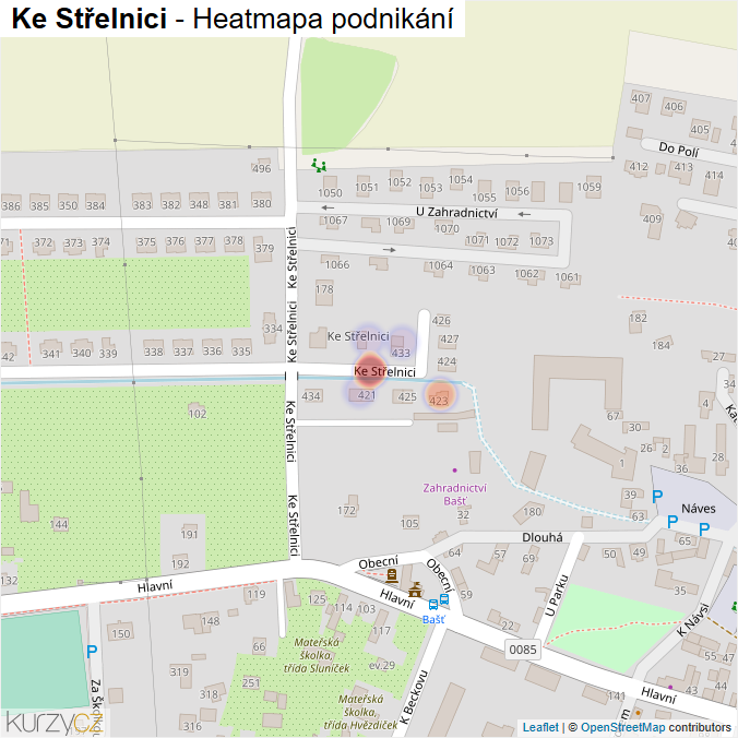 Mapa Ke Střelnici - Firmy v ulici.