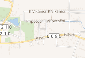 Krátká v obci Bašť - mapa ulice