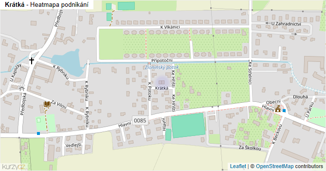 Krátká - mapa podnikání