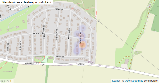 Neratovická - mapa podnikání