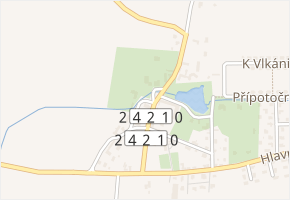 U Kapličky v obci Bašť - mapa ulice