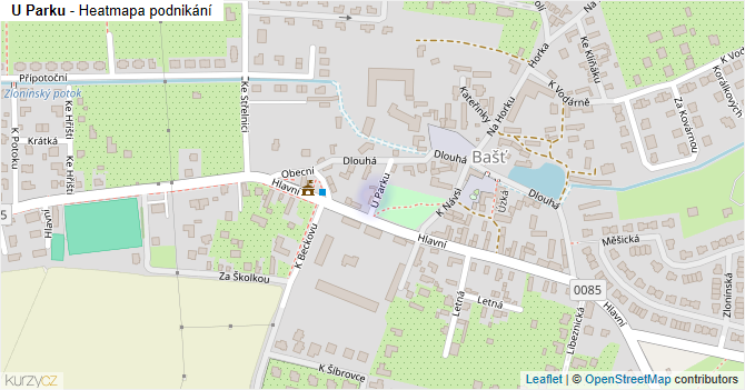 U Parku - mapa podnikání