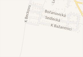 Vedlejší v obci Bašť - mapa ulice