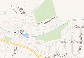Za Kovárnou v obci Bašť - mapa ulice