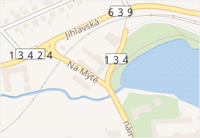 Na Mýtě v obci Batelov - mapa ulice
