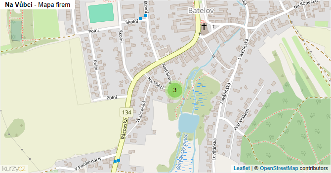 Na Vůbci - mapa firem
