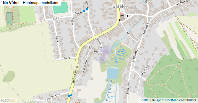 Na Vůbci - mapa podnikání