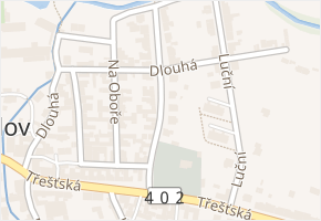 Pod Hřbitovem v obci Batelov - mapa ulice