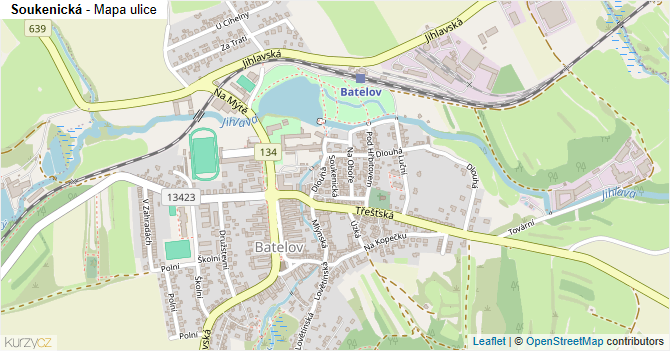 Soukenická - mapa ulice